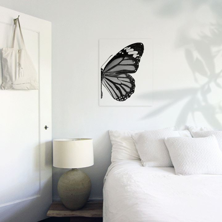 Butterfly Right Art Print Prints Urbanwalls Adhesive Canvas 8" x 10"