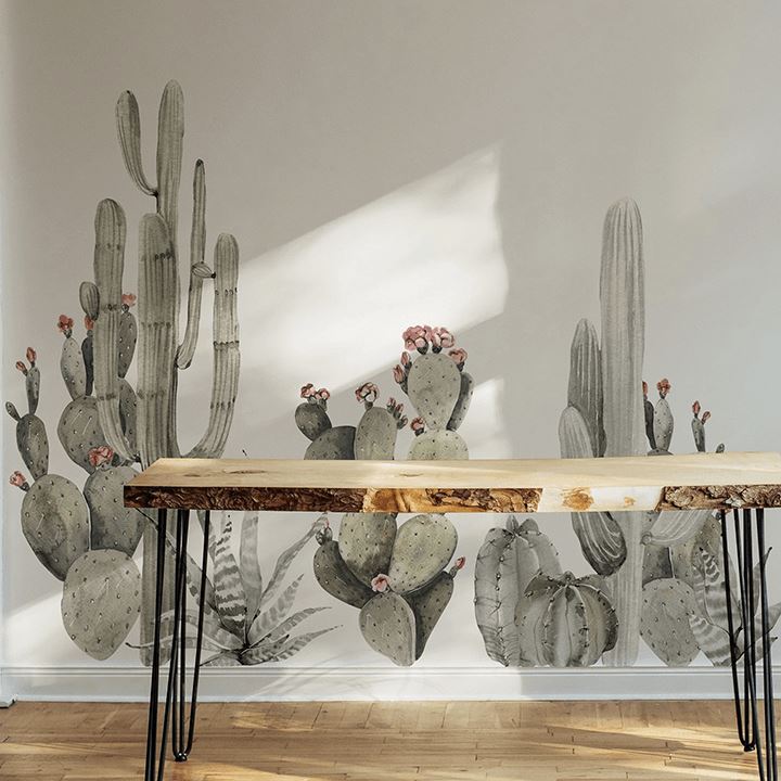 Cactus Garden Wall Decals Decals Urbanwalls Standard Wall Reduced Order