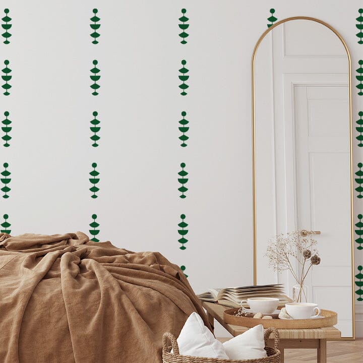 Callisto Shapes Wall Decals Decals Urbanwalls Full Order Dark Green 