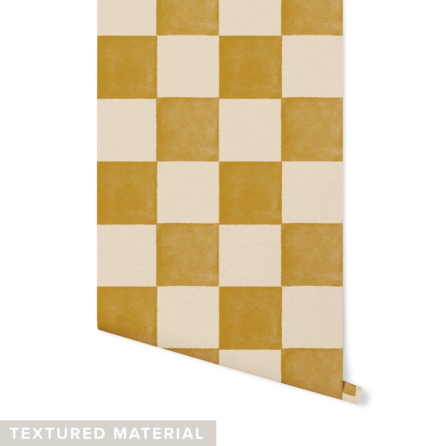 Checkered Wallpaper Wallpaper Urbanwalls Textured Wall DOUBLE ROLL : 42" X 4 FEET Brown