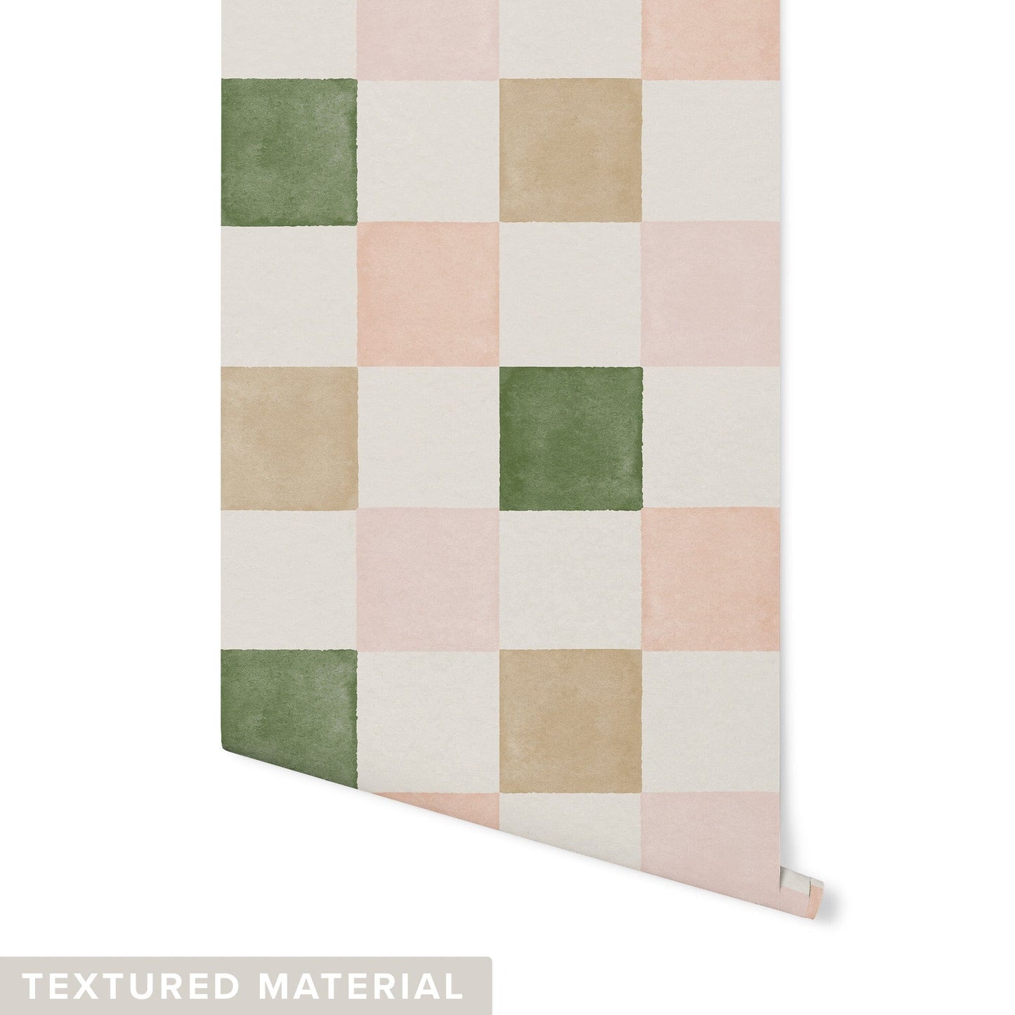 Checkered Wallpaper Wallpaper Urbanwalls Textured Wall DOUBLE ROLL : 42" X 4 FEET Pastel