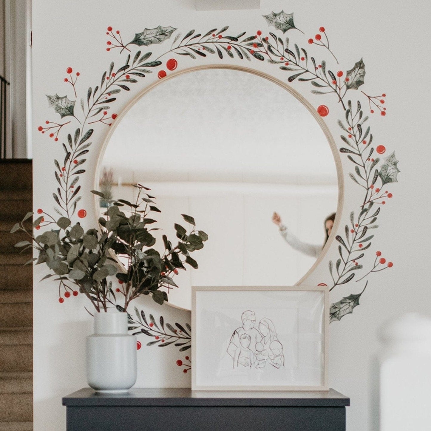 Christmas Holly Wall Decals Decals Urbanwalls