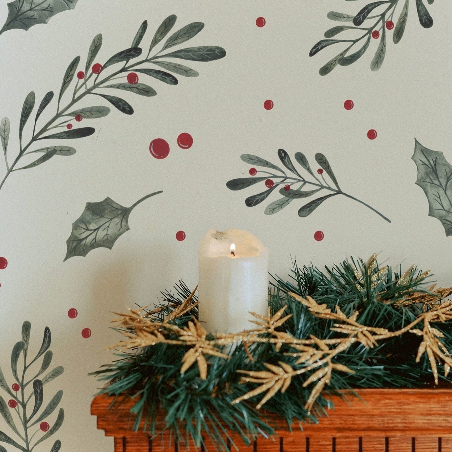 Christmas Holly Wall Decals Decals Urbanwalls