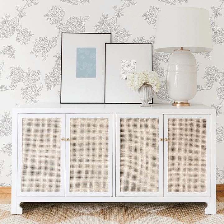 Country Hydrangeas Wallpaper Wallpaper Monika Hibbs