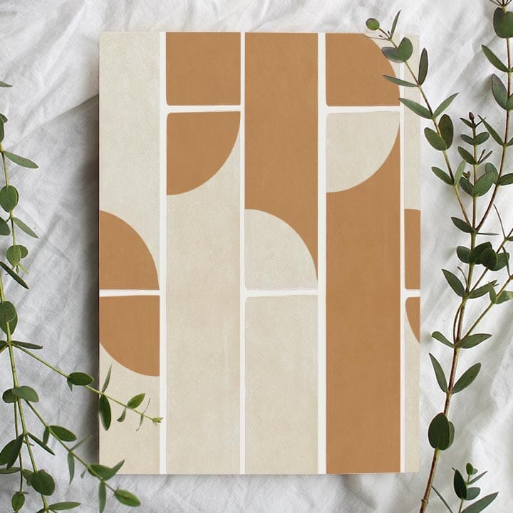 Curved Tile Wallpaper Wallpaper Urbanwalls Standard Wall Brown Sample