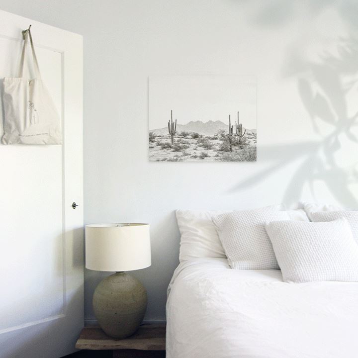 Desert Landscape Art Print Prints Urbanwalls Adhesive Canvas 8" x 10"
