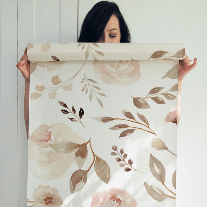 Desert Rose Wallpaper Wallpaper Urbanwalls Standard Wall DOUBLE ROLL : 46" X 8 FEET