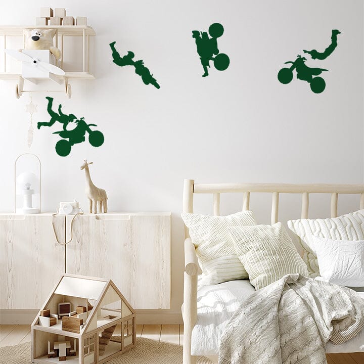 Dirt Bike Wall Decals Decals Urbanwalls Dark Green