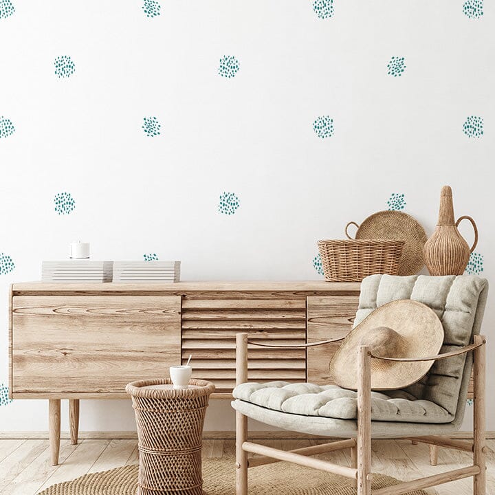 Dot Cluster Wall Decals Decals Urbanwalls Turquoise
