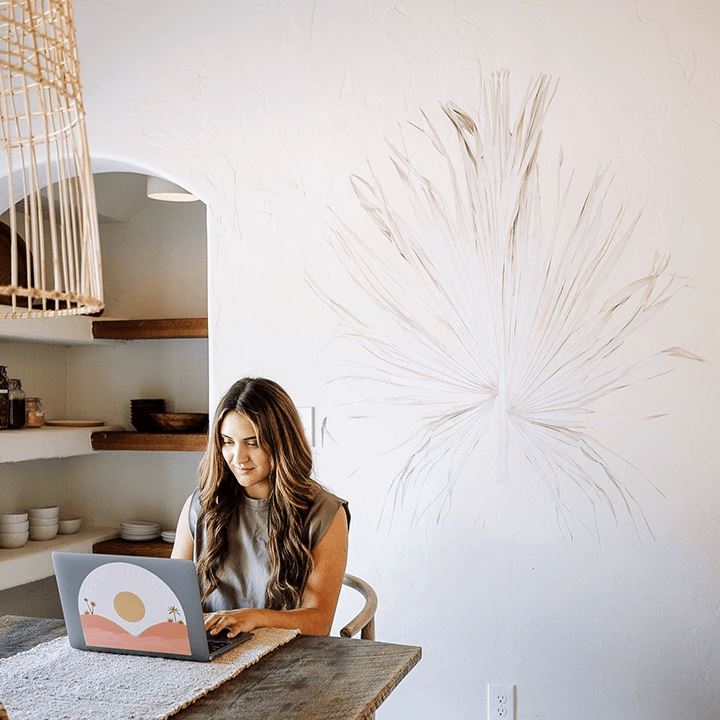 Dried Fan Palm Leaf Wall Decal Decals Urbanwalls