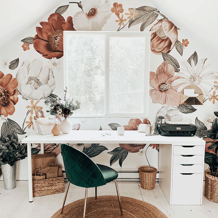 Eden Floral Wall Decals Decals Urbanwalls Standard Wall Full Order