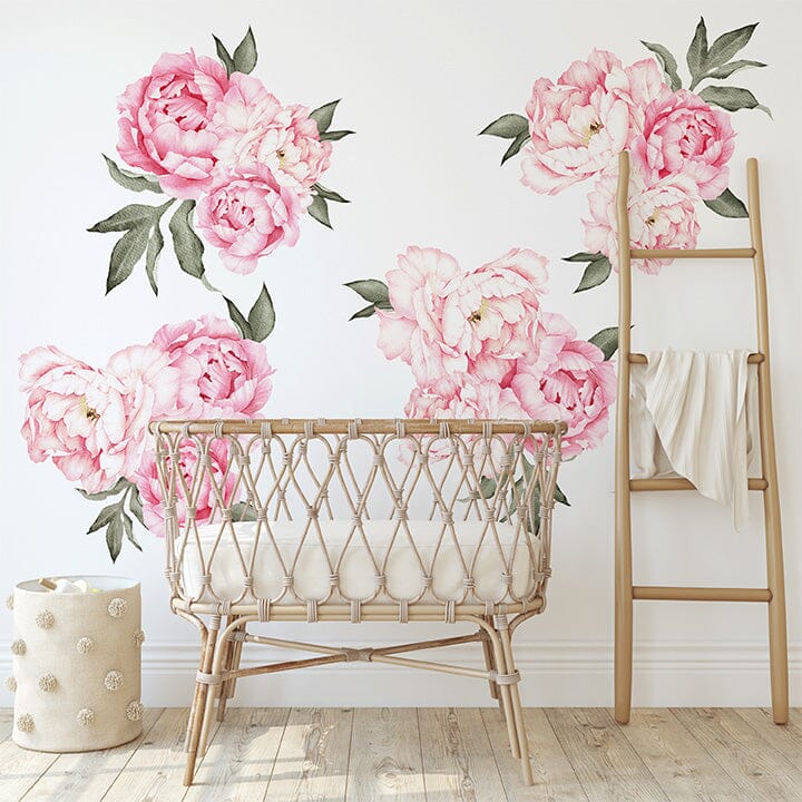 Everlasting Peonies Wall Decals Decals Urbanwalls Standard Wall Full Order