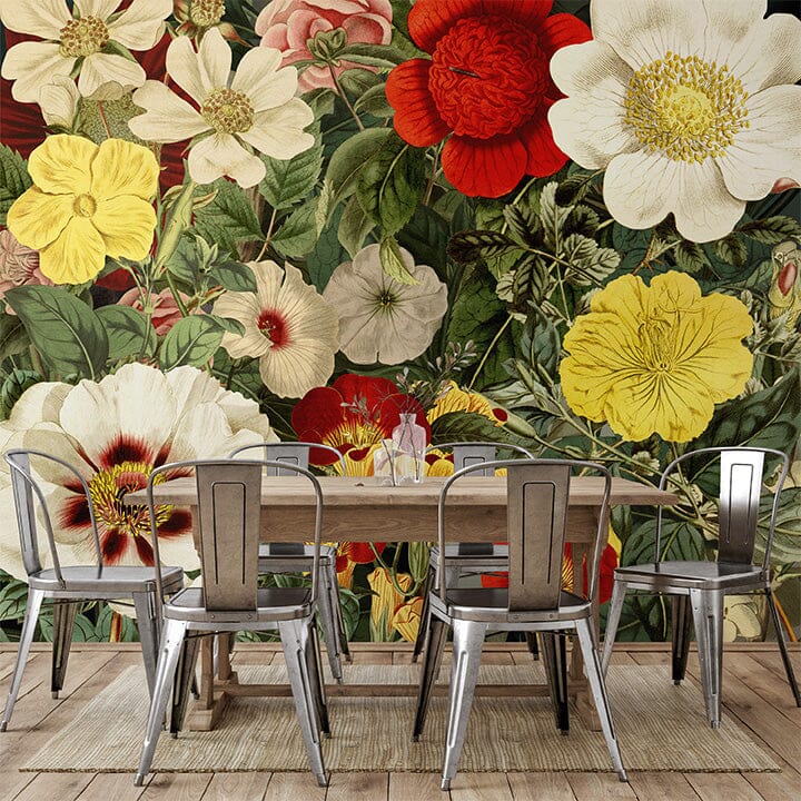 Field Of Flowers Mural Murals Urbanwalls