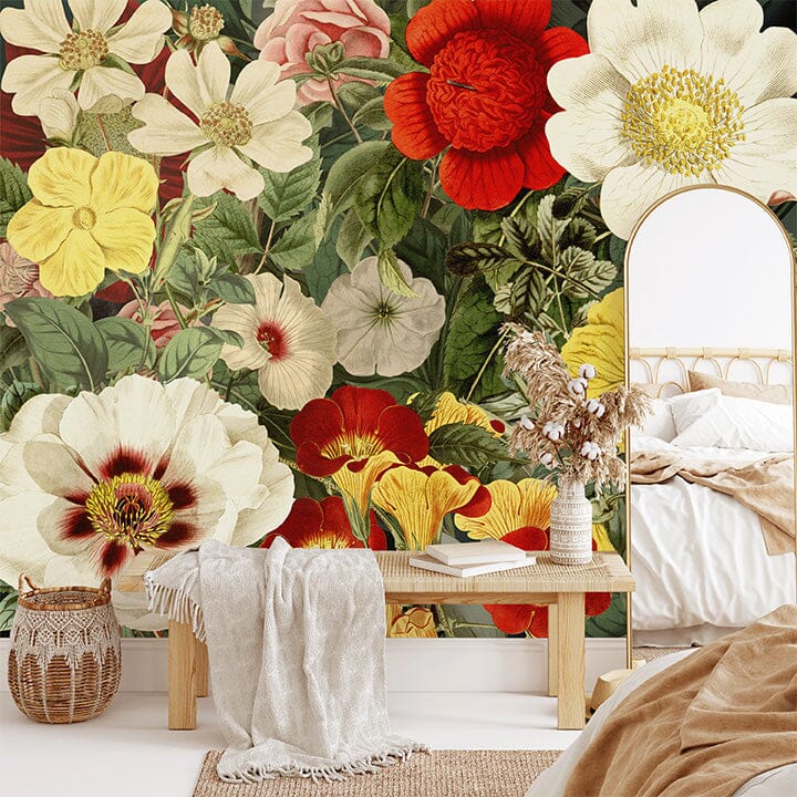 Field Of Flowers Mural Murals Urbanwalls Standard Wall Mural