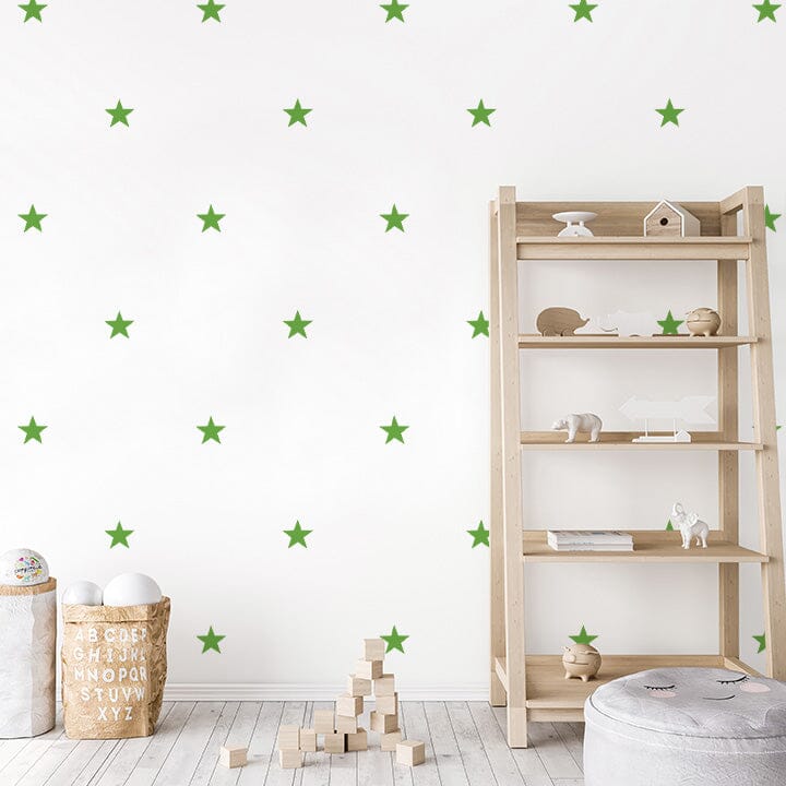 Five Point Stars Wall Decals Decals Urbanwalls Lime Green