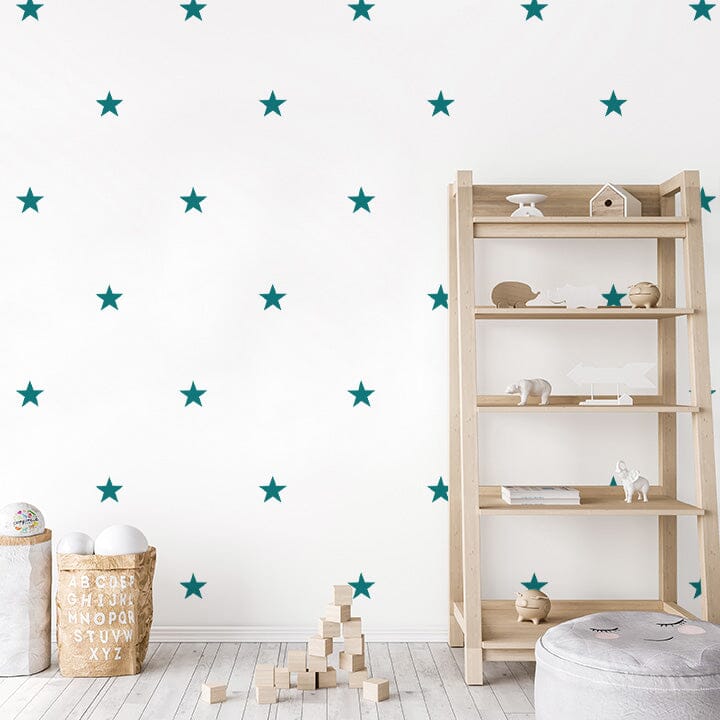 Five Point Stars Wall Decals Decals Urbanwalls Turquoise