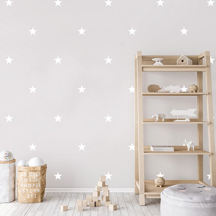 Five Point Stars Wall Decals Decals Urbanwalls White