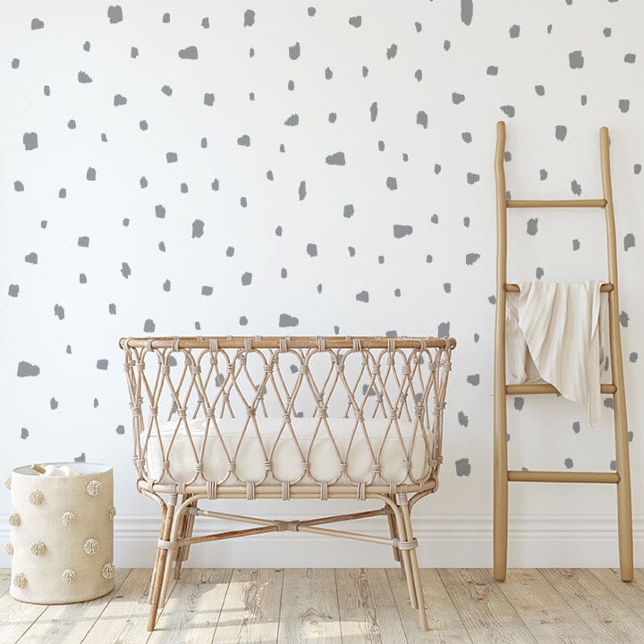 Giraffe Print Wall Decals Decals Urbanwalls Silver (Metallic)