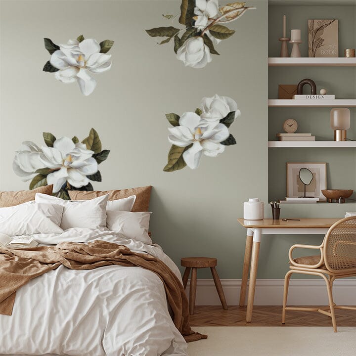 Grand Magnolia Florals Wall Decals Decals Urbanwalls Standard Wall Half Order