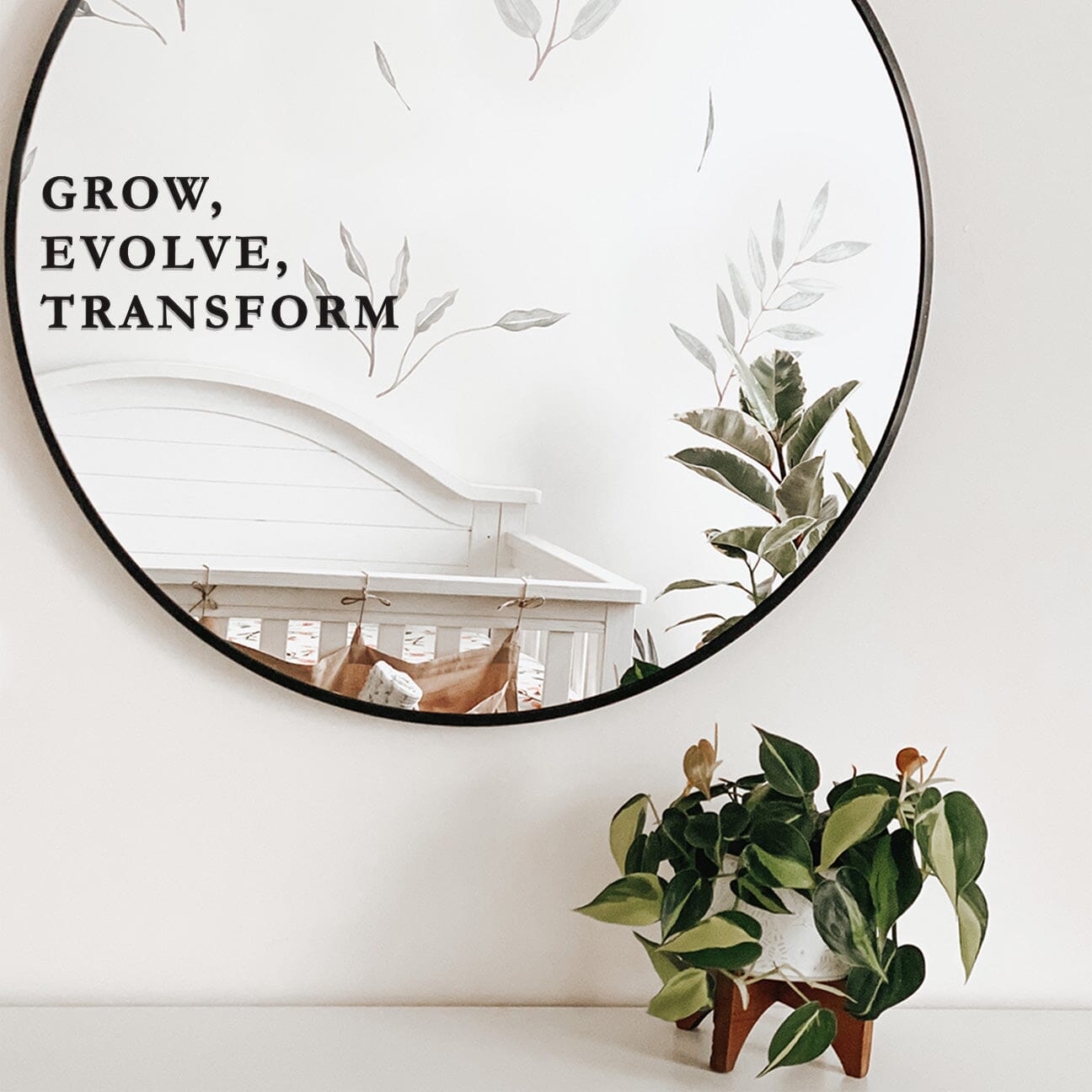 Grow, Evolve, Transform Mirror Decal Decals Urbanwalls 