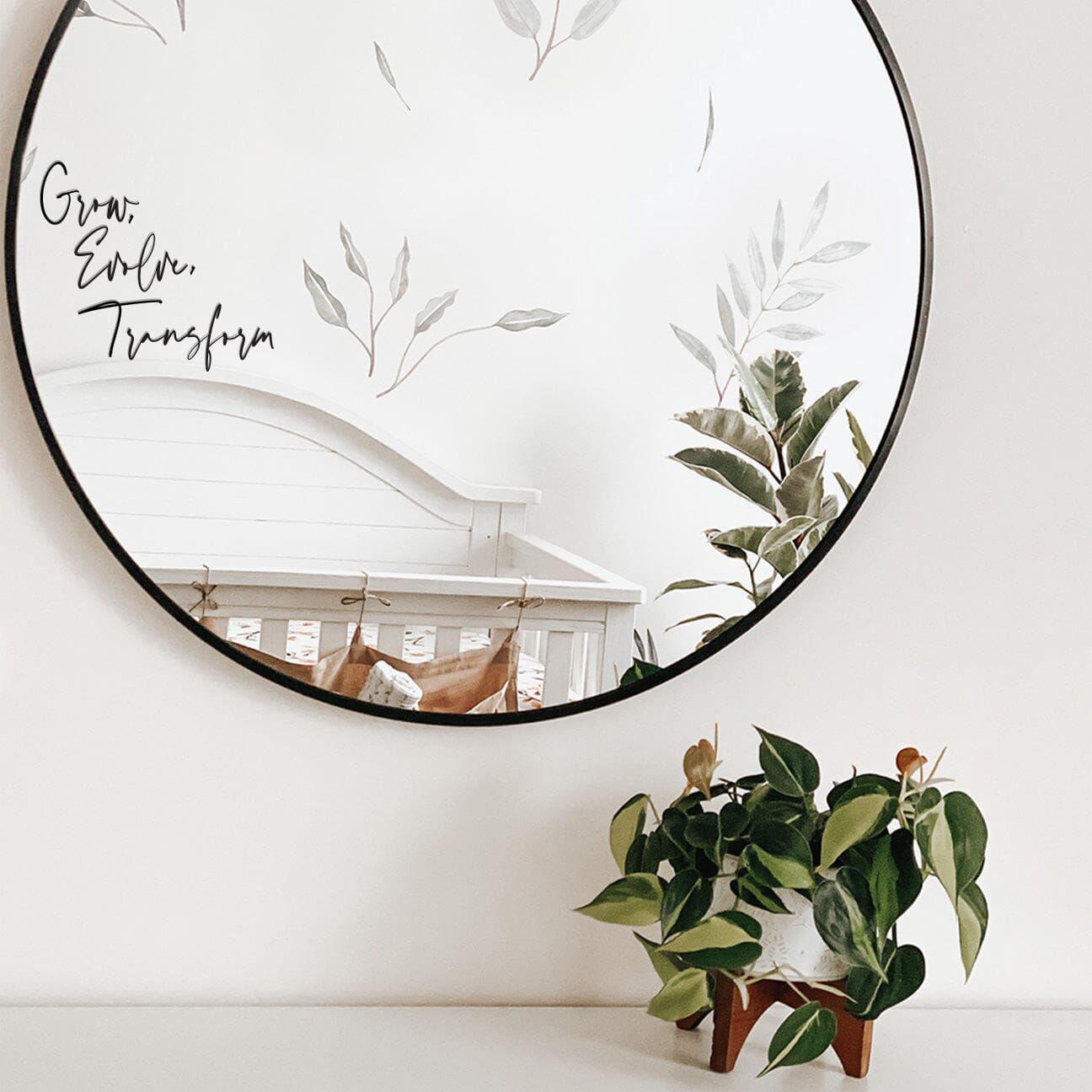 Grow, Evolve, Transform Mirror Decal Decals Urbanwalls