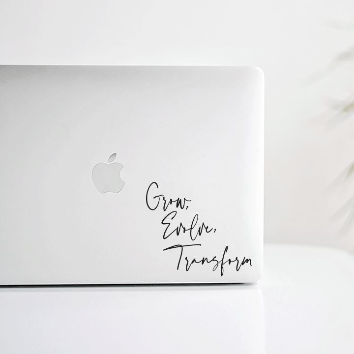 Grow, Evolve, Transform Mirror Decal Decals Urbanwalls