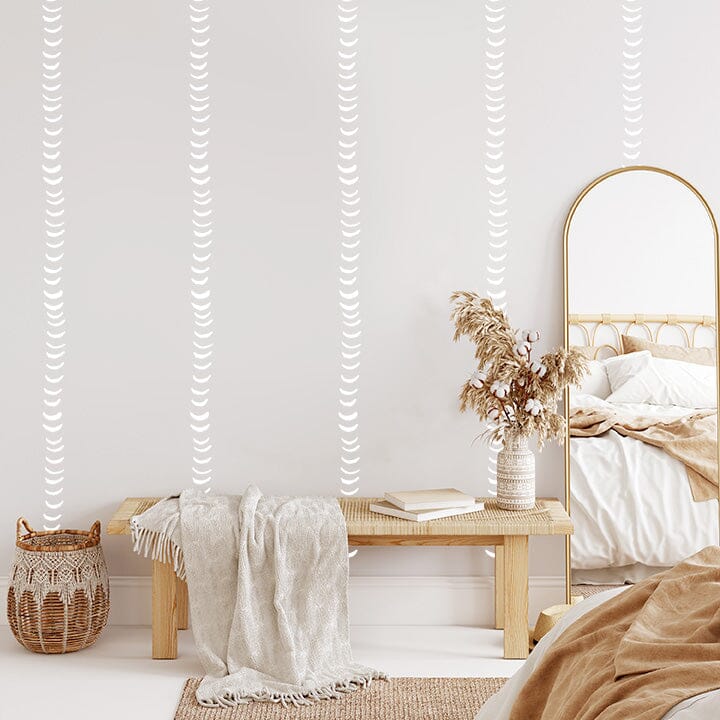 Half Moon Wall Decals Decals Urbanwalls White