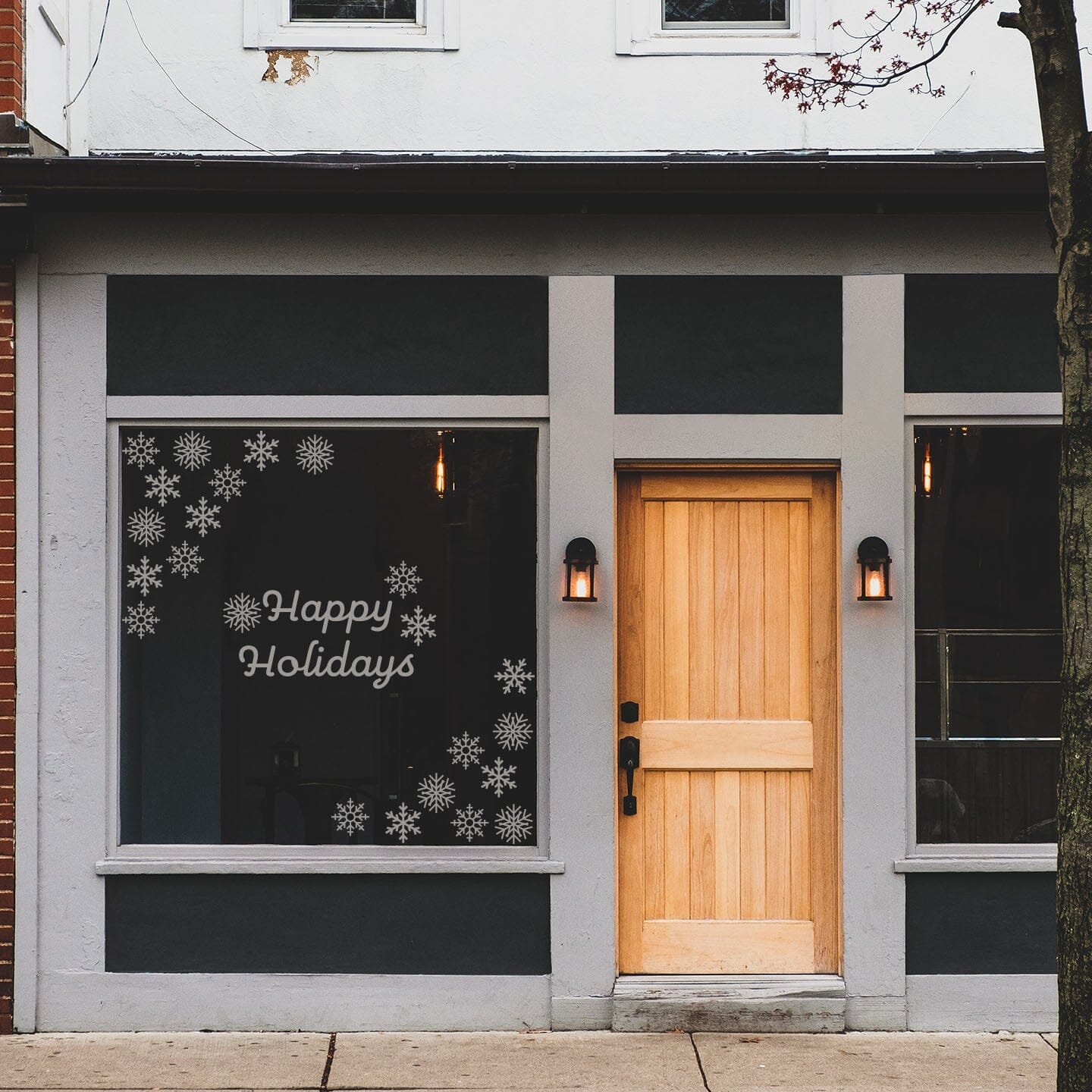 Happy Holidays Window Decals Decals Urbanwalls