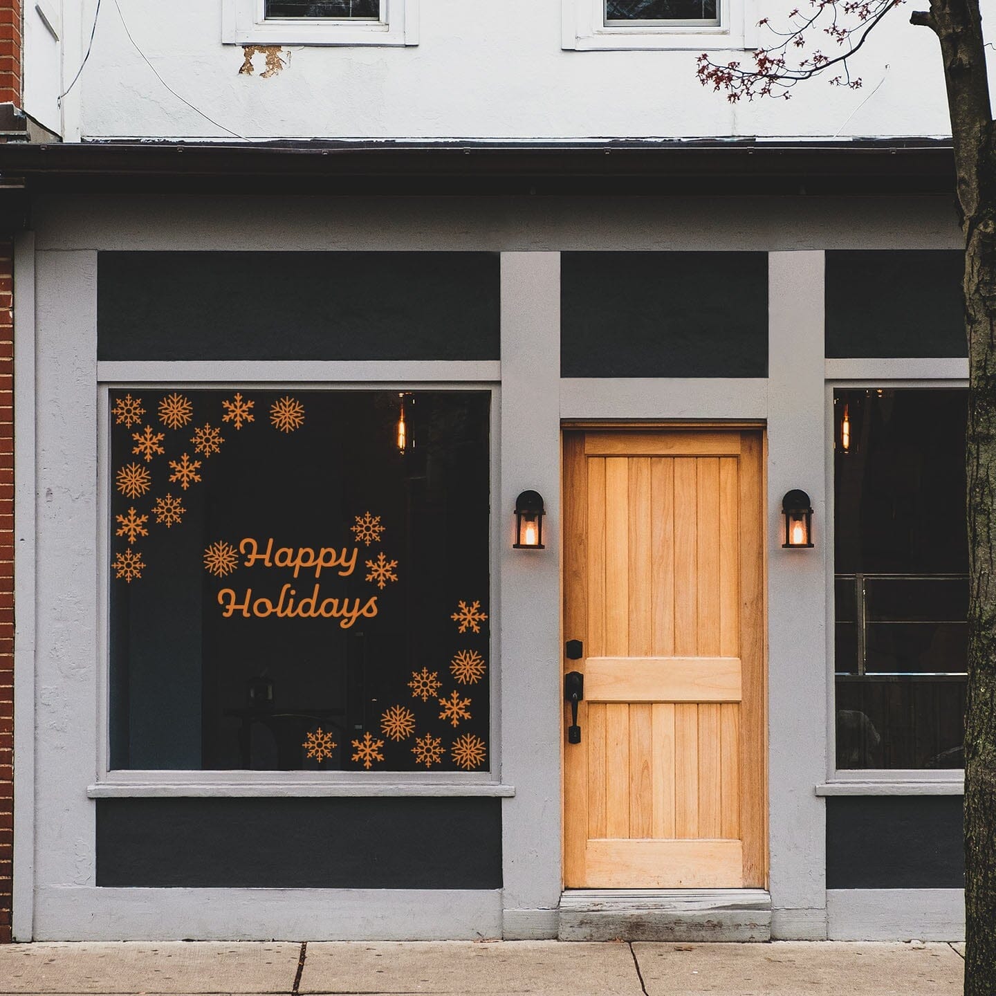 Happy Holidays Window Decals Decals Urbanwalls