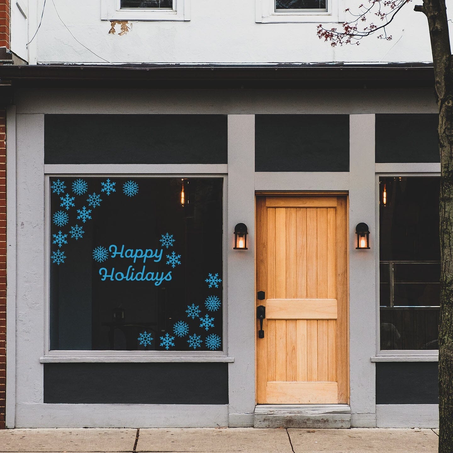 Happy Holidays Window Decals Decals Urbanwalls