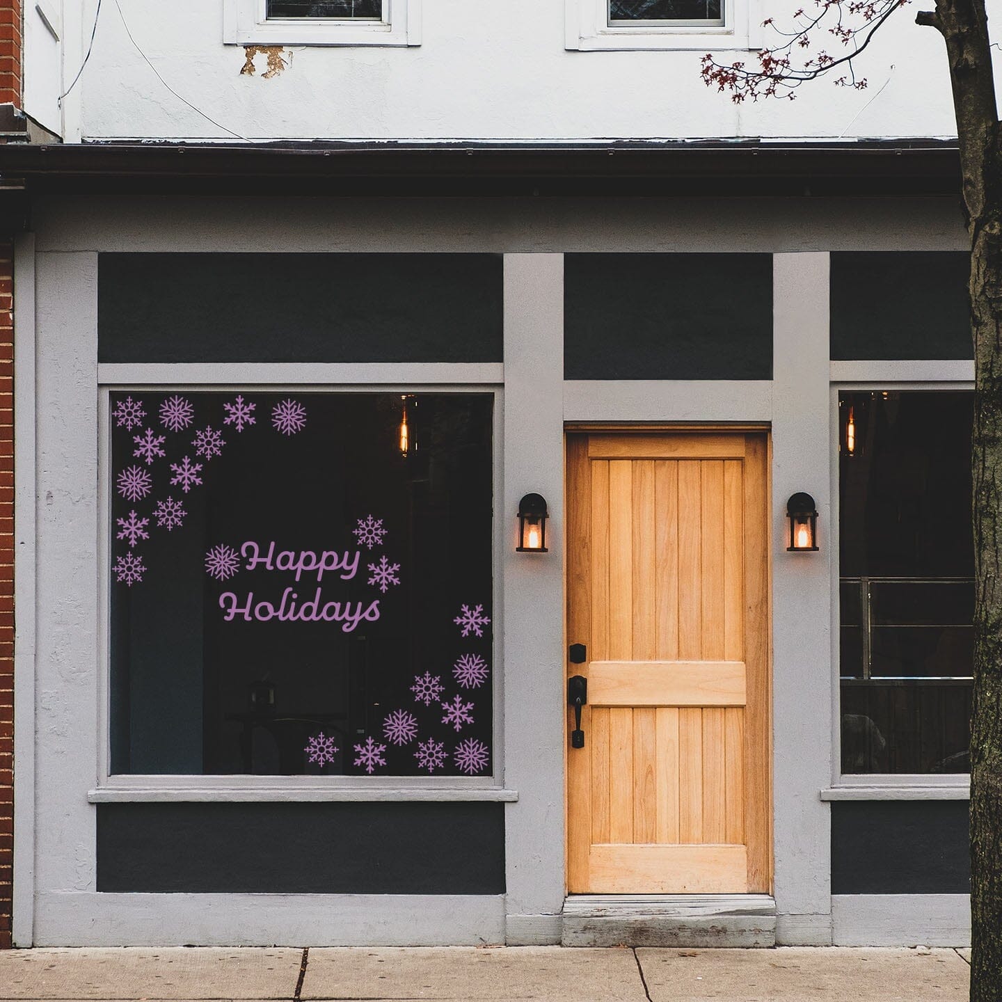 Happy Holidays Window Decals Decals Urbanwalls