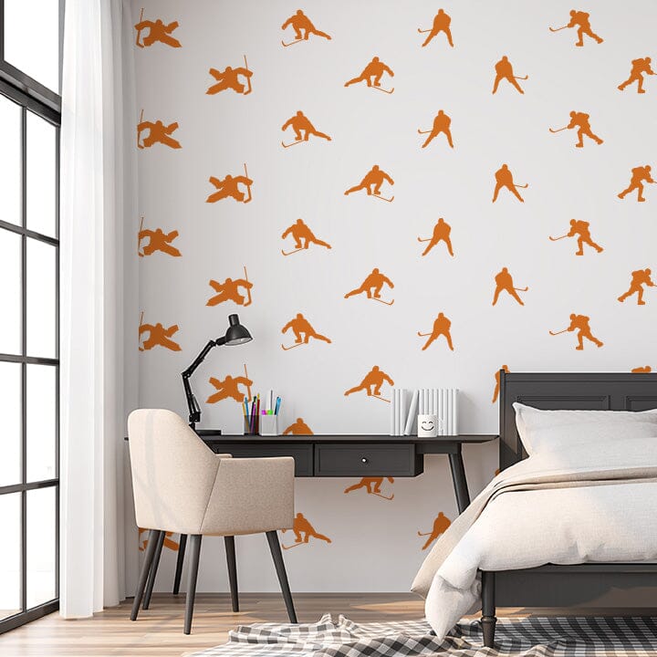 Hockey Wall Decals Decals Urbanwalls Orange
