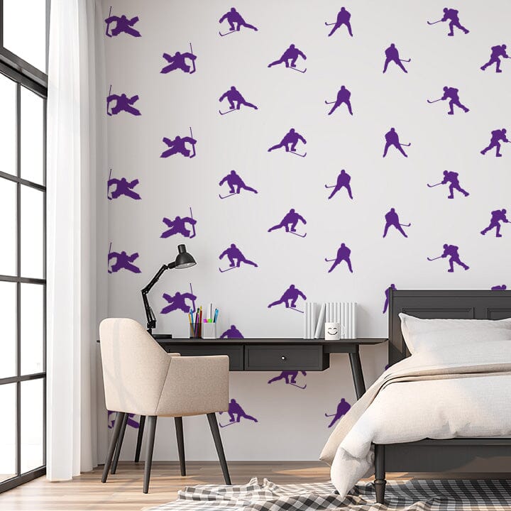 Hockey Wall Decals Decals Urbanwalls Purple