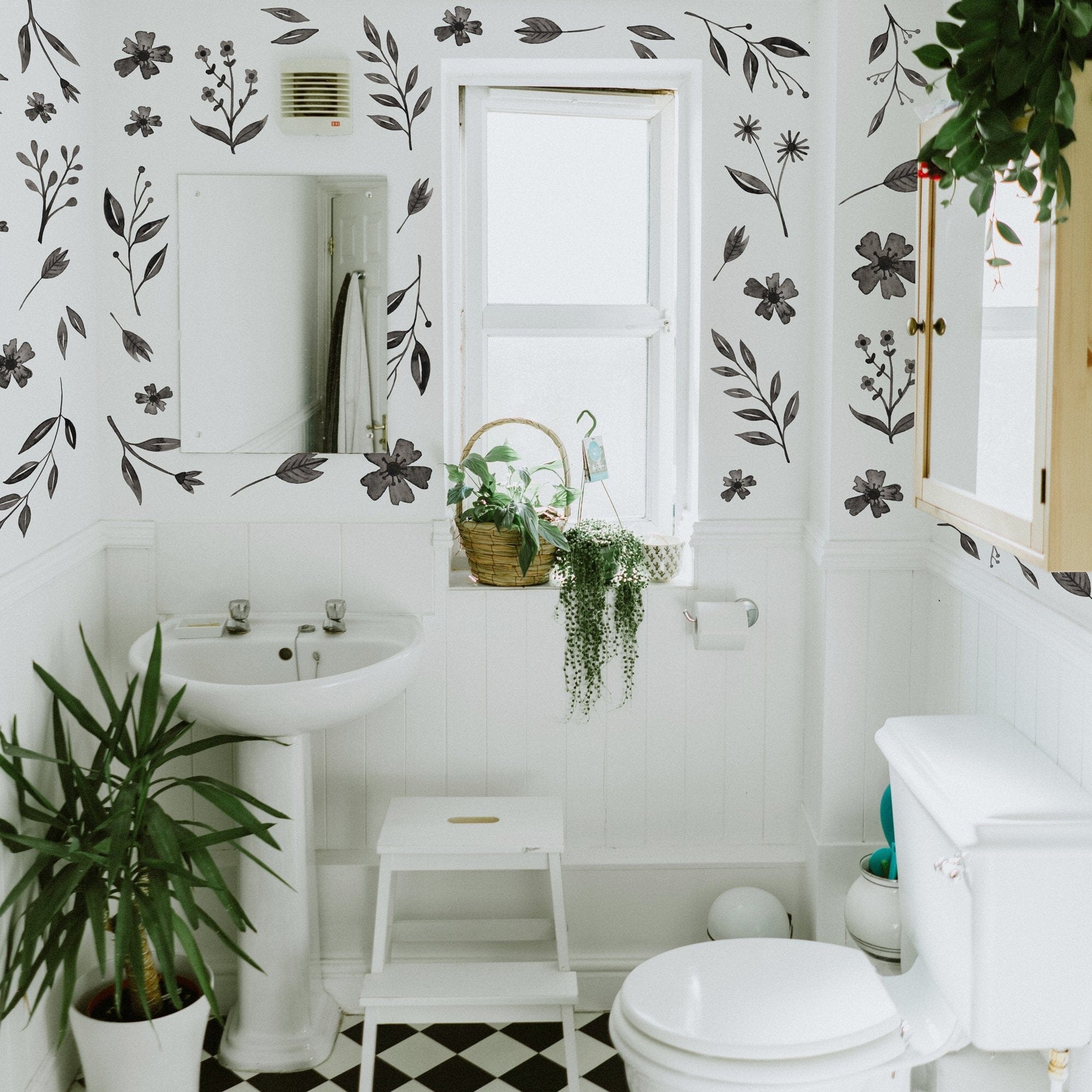 Inked Florals Wall Decals Decals Urbanwalls Standard Wall Full Order