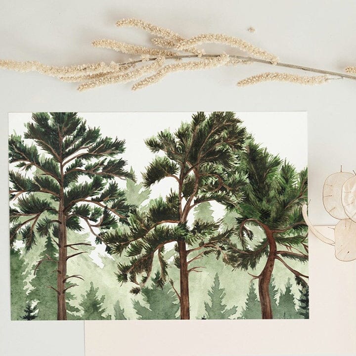 Into The Woods Wall Mural Murals Urbanwalls <b>Standard Wall</b> Sample