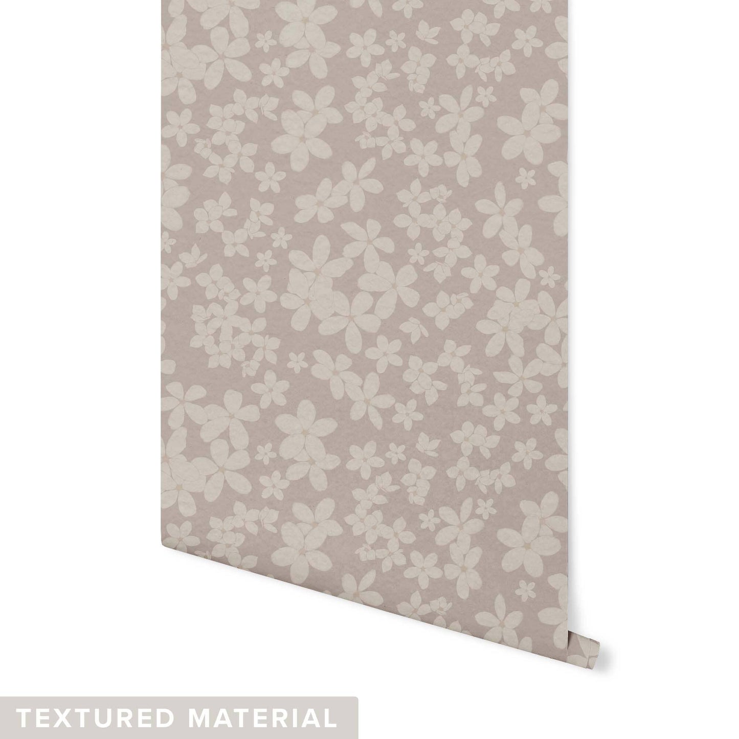 Jasmine Wallpaper Wallpaper Urbanwalls Textured Wall DOUBLE ROLL : 42" X 4 FEET Mauve