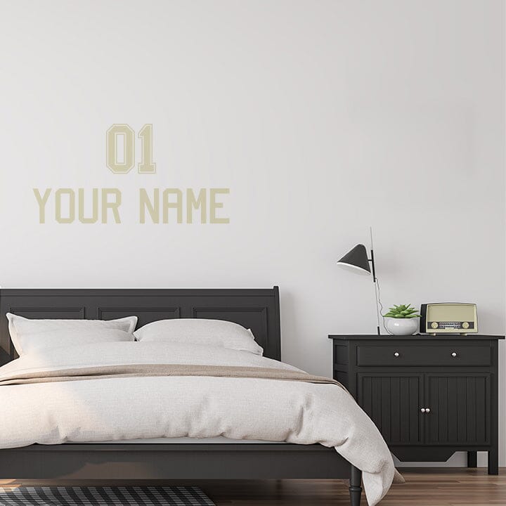 Jersey Name and Number Wall Decal Decals Urbanwalls