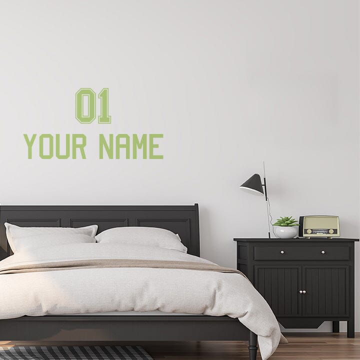 Jersey Name and Number Wall Decal Decals Urbanwalls
