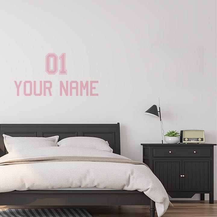 Jersey Name and Number Wall Decal Decals Urbanwalls