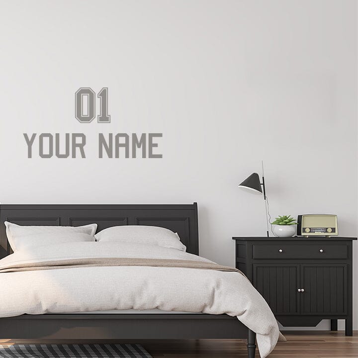 Jersey Name and Number Wall Decal Decals Urbanwalls