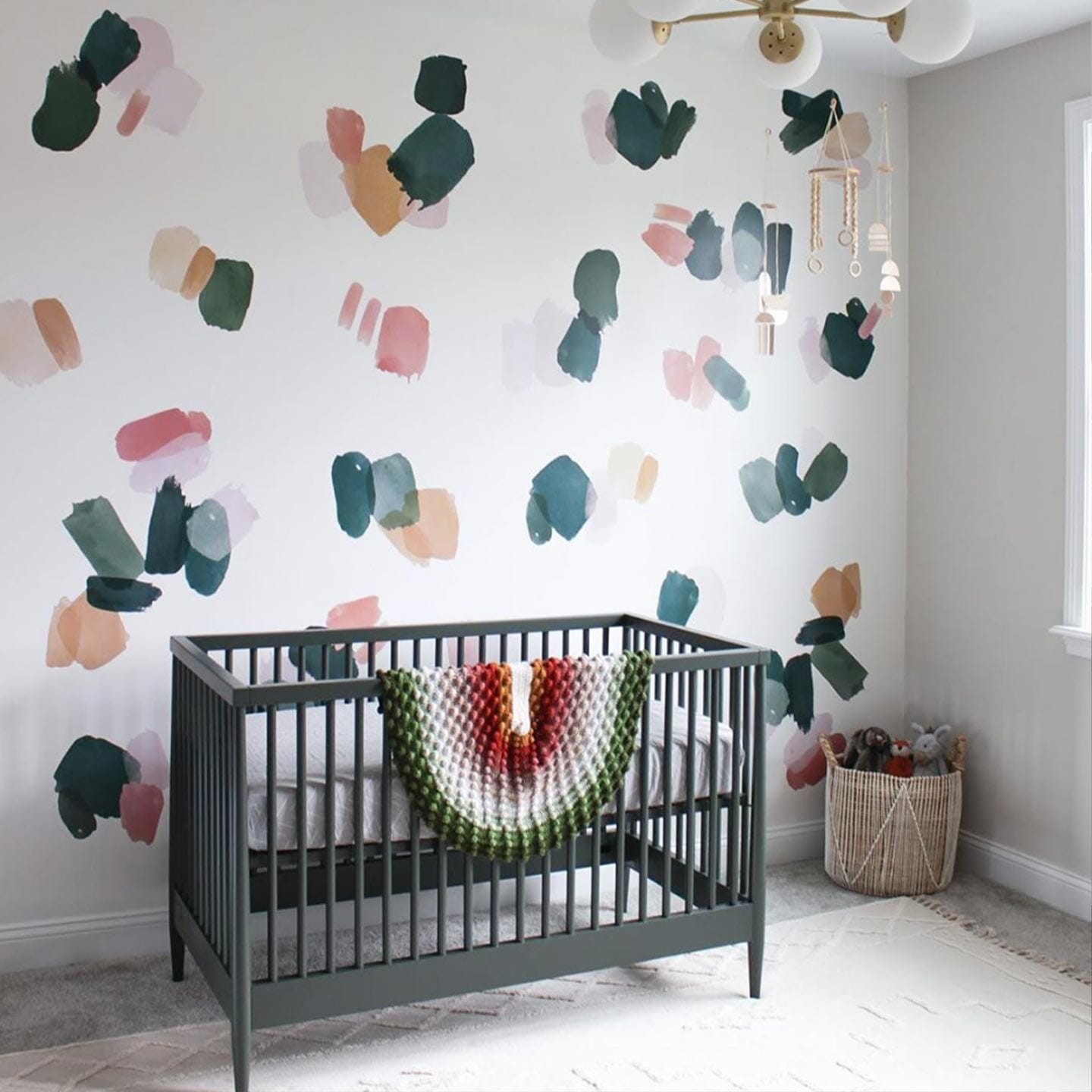 Large Emerald Brush Stroke Wall Decals Decals Urbanwalls