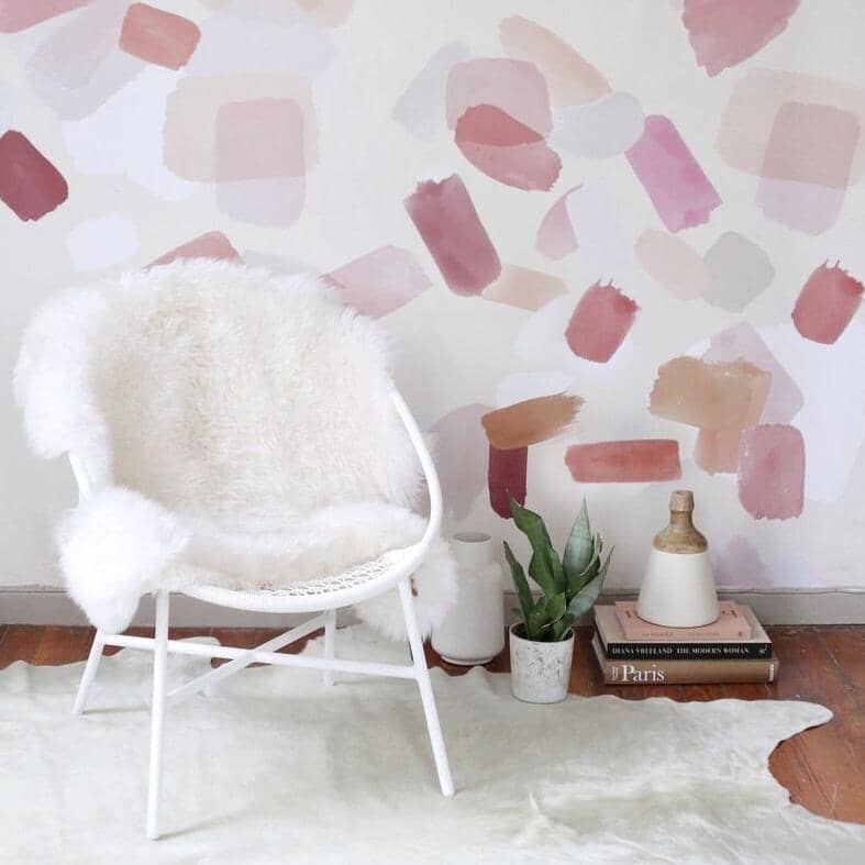 Large Pink Brush Stroke Wall Decals Decals Urbanwalls Standard Wall Full Order