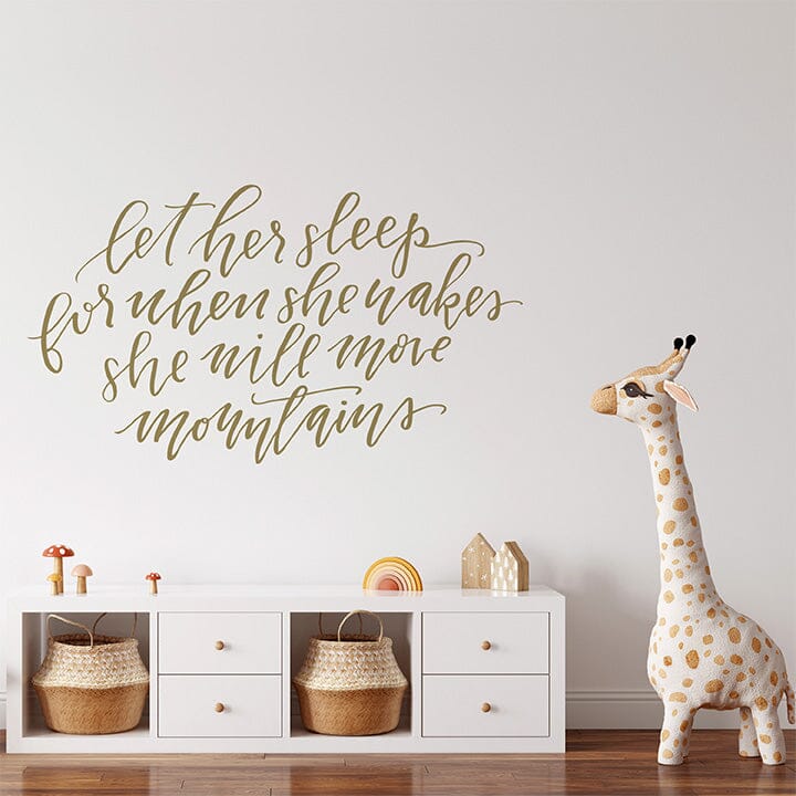 Let Her Sleep Wall Decal Decals Urbanwalls