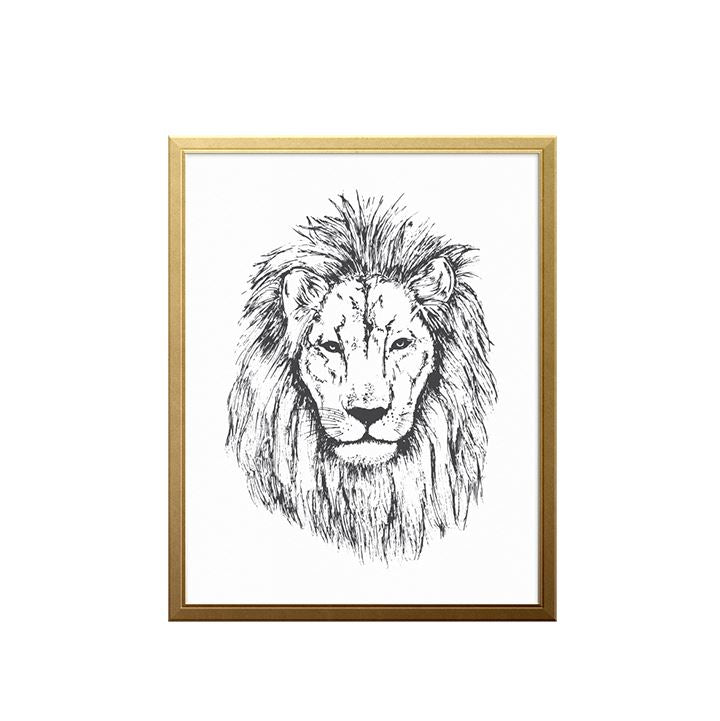 Lion Heart Art Print Prints Urbanwalls