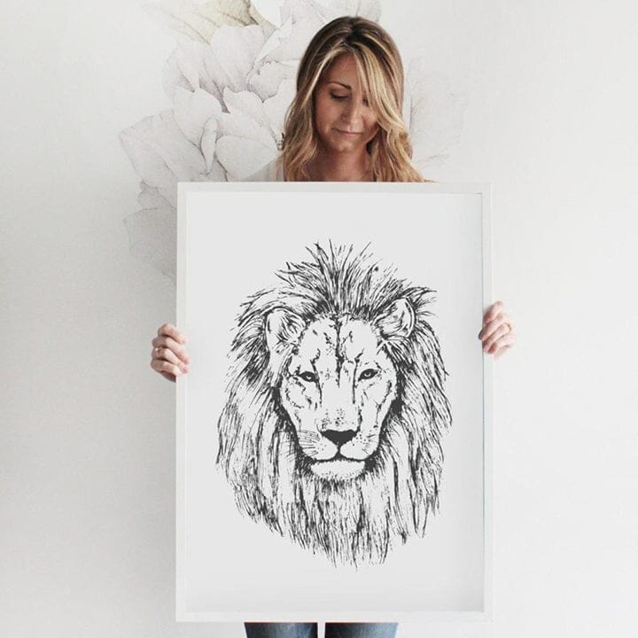 Lion Heart Art Print Prints Urbanwalls