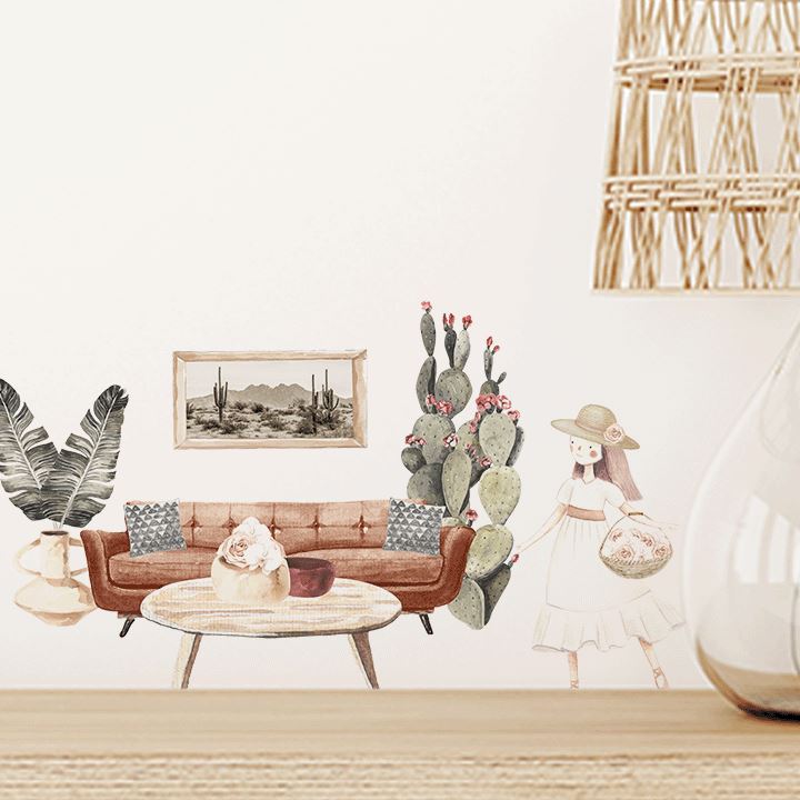 Little Boho Girl Decal Pack Decals Urbanwalls