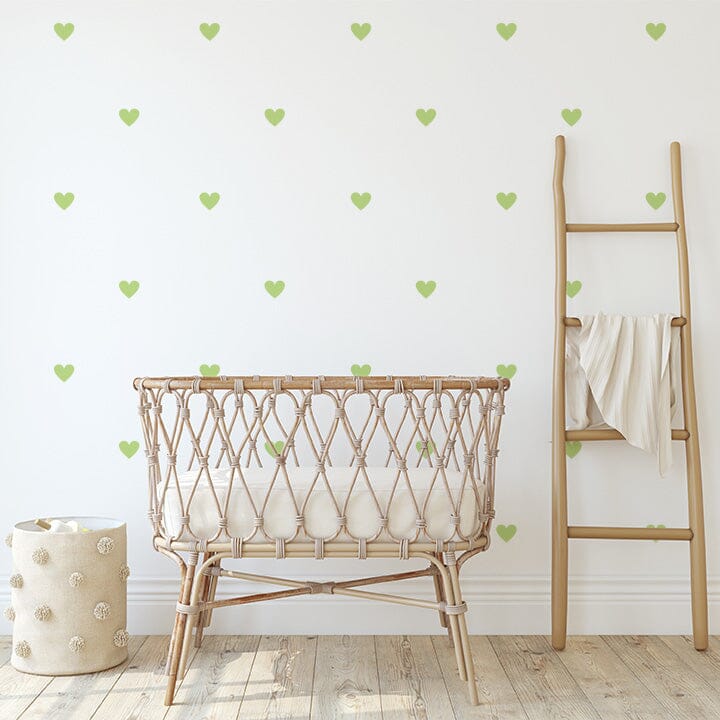 Little Hearts Wall Decals Decals Urbanwalls Key Lime 