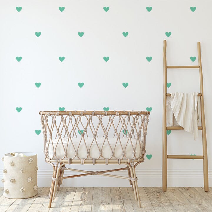 Little Hearts Wall Decals Decals Urbanwalls Mint 