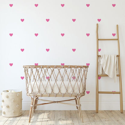 Little Hearts Wall Decals Decals Urbanwalls Pink 