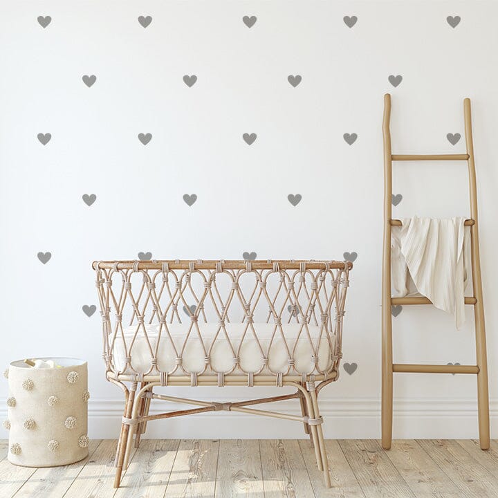 Little Hearts Wall Decals Decals Urbanwalls Warm Grey 